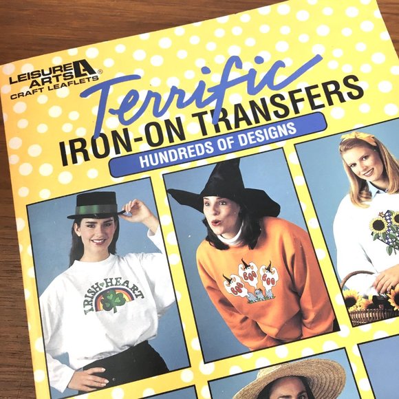 Iron-On Transfers 90's  Hundreds of Designs Vtg Book - Picture 14 of 15